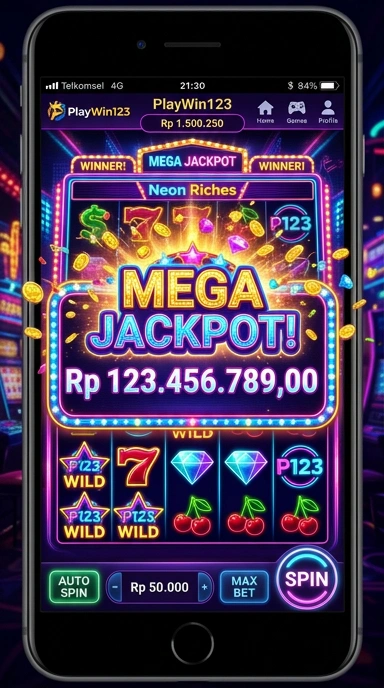 Tampilan antarmuka pengguna playwin123 yang menarik.